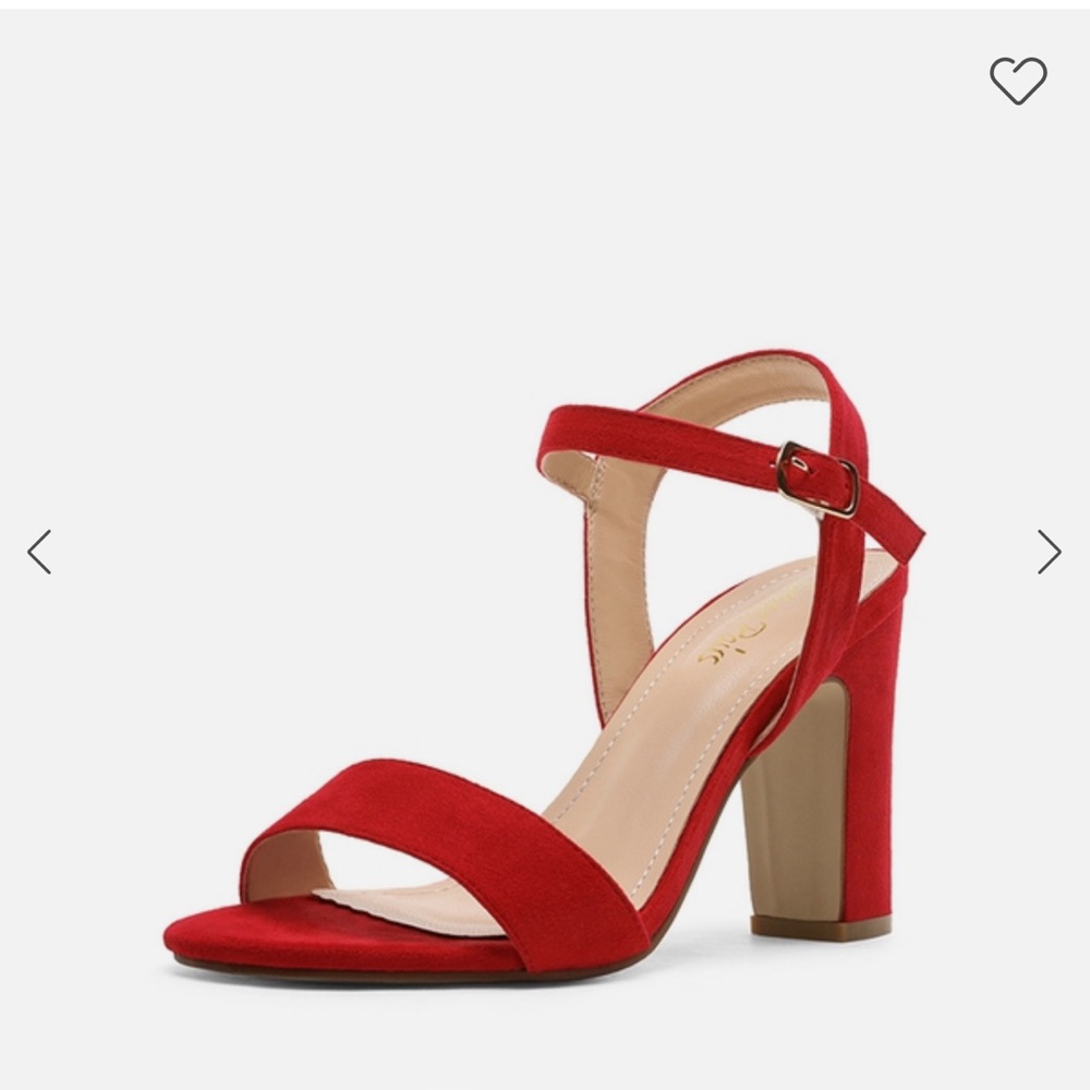 Dream Pairs Red Ankle Strap Sandals